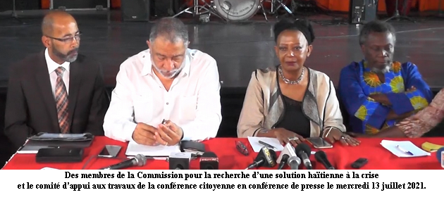 La société civile organise une conférence citoyenne en vue de résoudre la crise haïtienne
